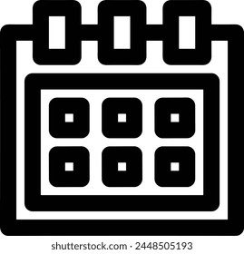 Calendar icon symbol vector image