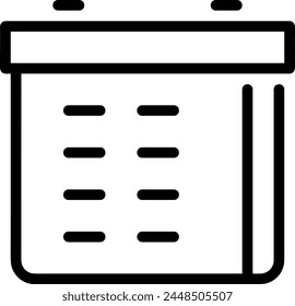 Símbolo de Vector de calendario Imagen