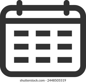 Calendar icon symbol vector image