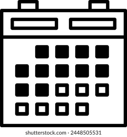 Calendar icon symbol vector image