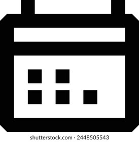 Bild Vektorgrafik Kalendersymbol