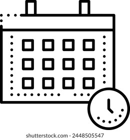 Calendar icon symbol vector image