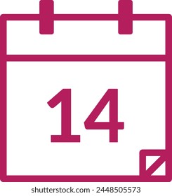 Símbolo de Vector de calendario Imagen