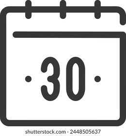 Calendar icon symbol vector image