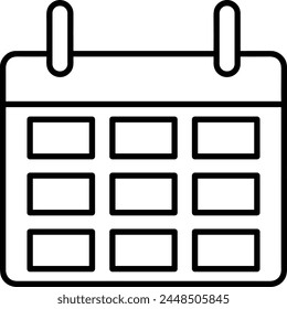 Calendar icon symbol vector image