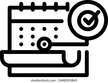 Bild Vektorgrafik Kalendersymbol