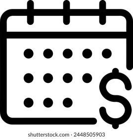 Calendar icon symbol vector image