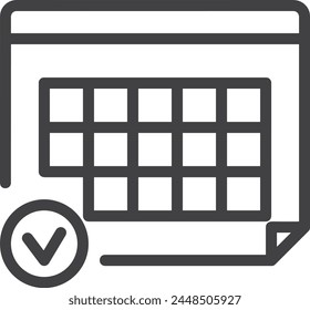 Símbolo de Vector de calendario Imagen