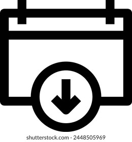 Calendar icon symbol vector image