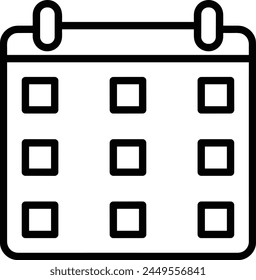 Calendar icon symbol vector image