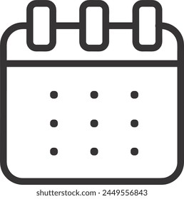 Calendar icon symbol vector image