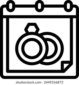 Símbolo de Vector de calendario Imagen