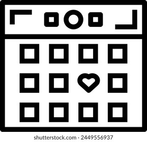 Símbolo de Vector de calendario Imagen