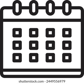 Calendar icon symbol vector image