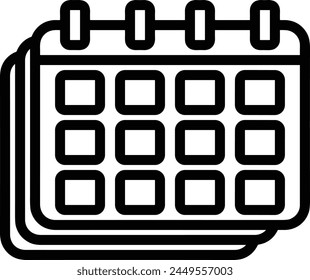 Calendar icon symbol vector image
