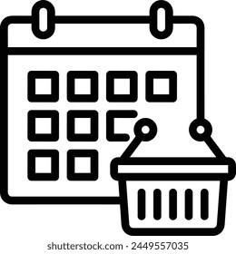 Símbolo de Vector de calendario Imagen