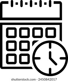 Calendar icon symbol vector image