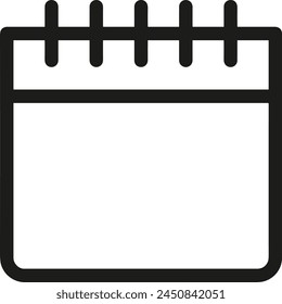 Calendar icon symbol vector image