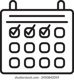 Calendar icon symbol vector image