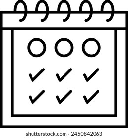Símbolo de Vector de calendario Imagen