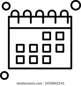 Calendar icon symbol vector image