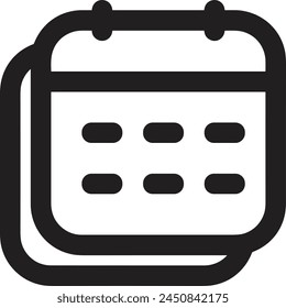 Calendar icon symbol vector image
