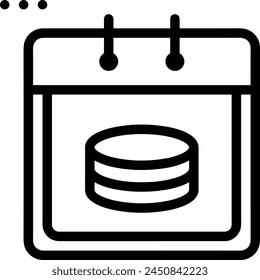 Símbolo de Vector de calendario Imagen