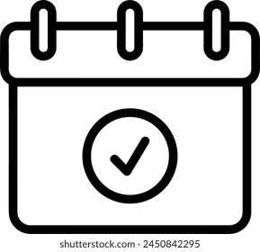 Símbolo de Vector de calendario Imagen