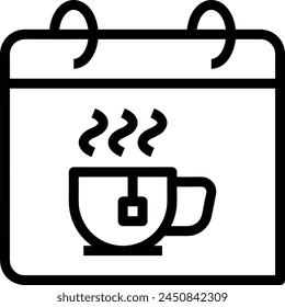 Calendar icon symbol vector image