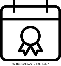 Calendar icon symbol vector image