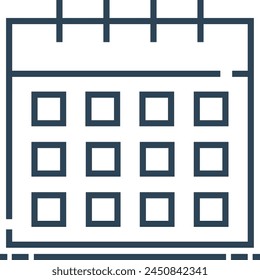 Calendar icon symbol vector image