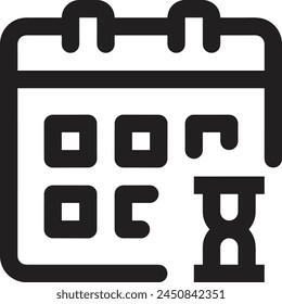 Calendar icon symbol vector image