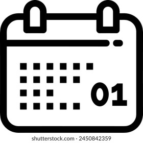 Símbolo de Vector de calendario Imagen