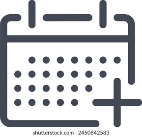 Calendar icon symbol vector image