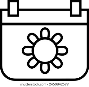 Calendar icon symbol vector image