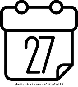 Calendar icon symbol vector image