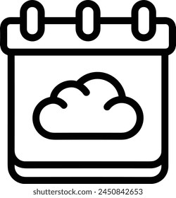 Calendar icon symbol vector image