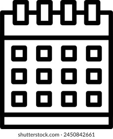 Calendar icon symbol vector image