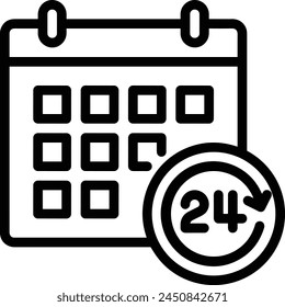 Calendar icon symbol vector image
