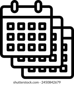 Calendar icon symbol vector image