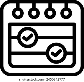 Símbolo de Vector de calendario Imagen