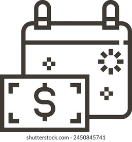 Calendar icon symbol vector image