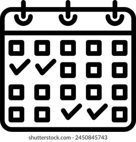 Bild Vektorgrafik Kalendersymbol