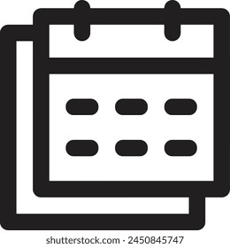 Símbolo de Vector de calendario Imagen