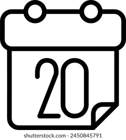 Calendar icon symbol vector image
