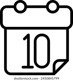 Símbolo de Vector de calendario Imagen