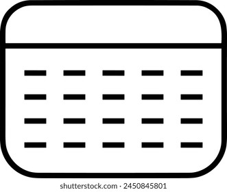 Calendar icon symbol vector image