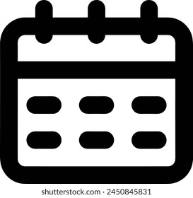 Calendar icon symbol vector image