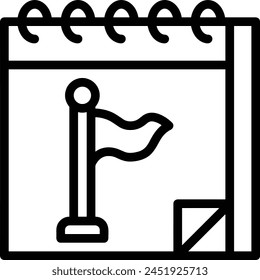 Símbolo de Vector de calendario Imagen