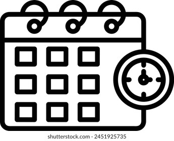 Calendar icon symbol vector image